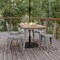 Flash Furniture 30x60 Table Brown Umbrella Top/Silver Steel Frame JJ-T146120-BRSL-GG - alternate 8